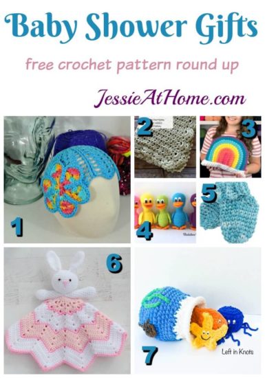 Baby Shower Crochet Ideas - free crochet pattern round up from Jessie At Home