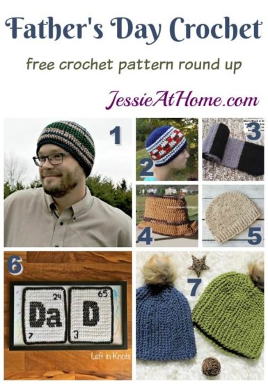 Fathers Day Crochet free crochet pattern round up from Jessie At Home