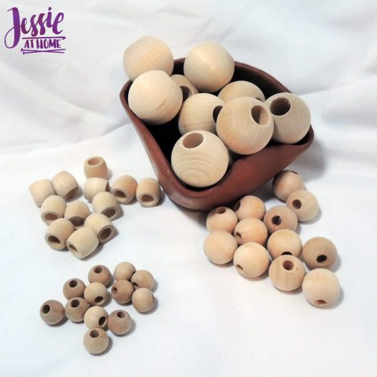 Wood Craft Supplies from Woodpecker Crafts review by Jessie At Home - beads