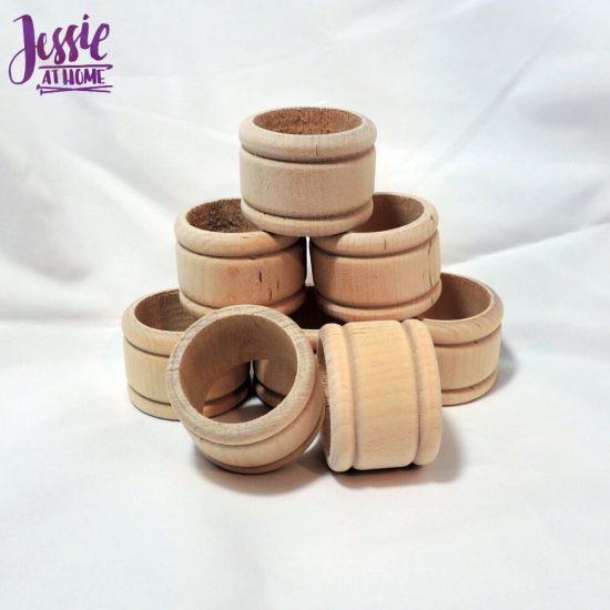 Wood Craft Supplies from Woodpecker Crafts review by Jessie At Home - napkin rings