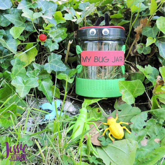 Bug Art For Kids - Buzzin' Bugs - July Orange Art Box Projects from Jessie At Home - bug jar