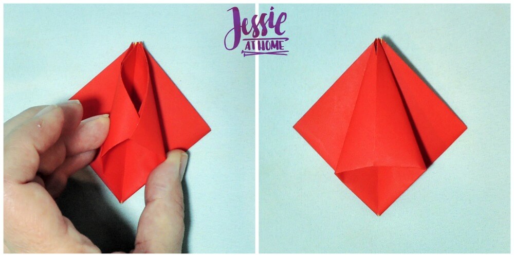 Origami Tulip tutorial from Jessie At Home 5