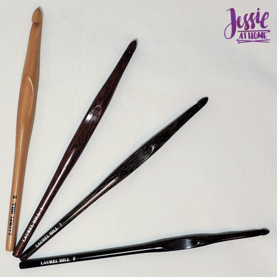 Wood Crochet Hooks from Laurel Hill review giveaway and sale from Jessie At Home - my hooks