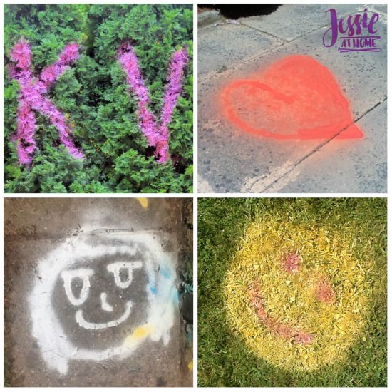 Spray Chalk and Art Birthday Fun - tagged