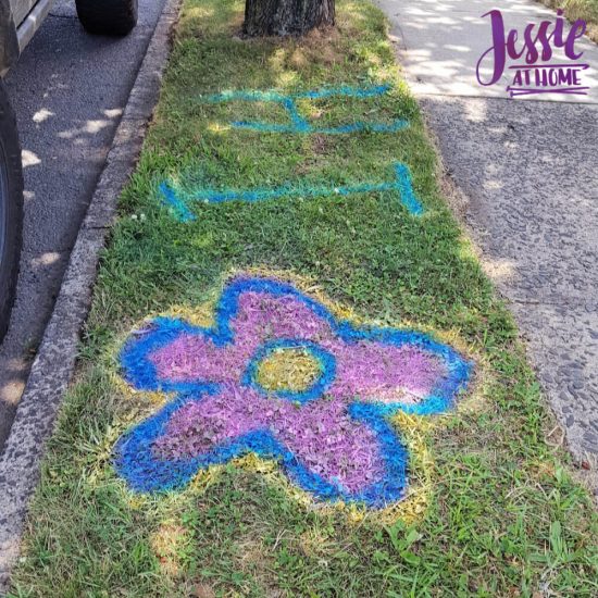 Spray Chalk and Art Birthday Fun - welcome