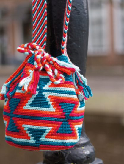 Celeste Large Fluffy Handmade Wayuu Mochila Bag – Wuitusu