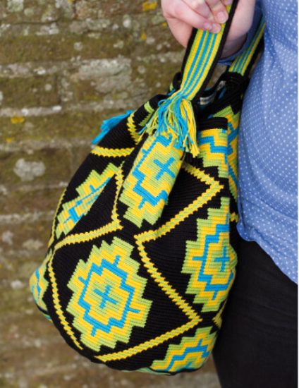 Tapestry Crochet Bags - Colourful Wayuu Bags to Crochet review from Jessie At Home - so bright