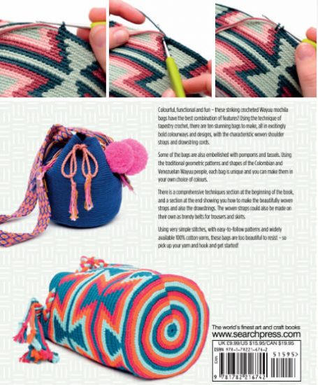 Tapestry Crochet Bags - Colourful Wayuu Bags to Crochet review from Jessie At Home - so many details