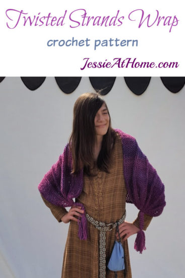 Twisted Strands Wrap crochet pattern by Jessie At Home