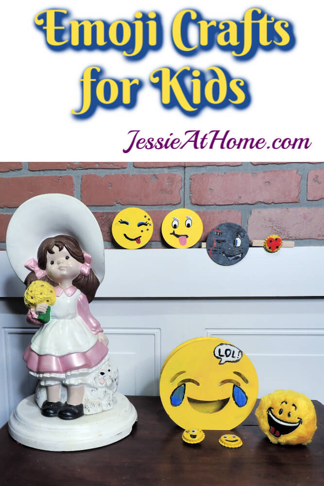 DIY Emoji Crafts For Kids - September Orange Art Box projects from Jessie At Home