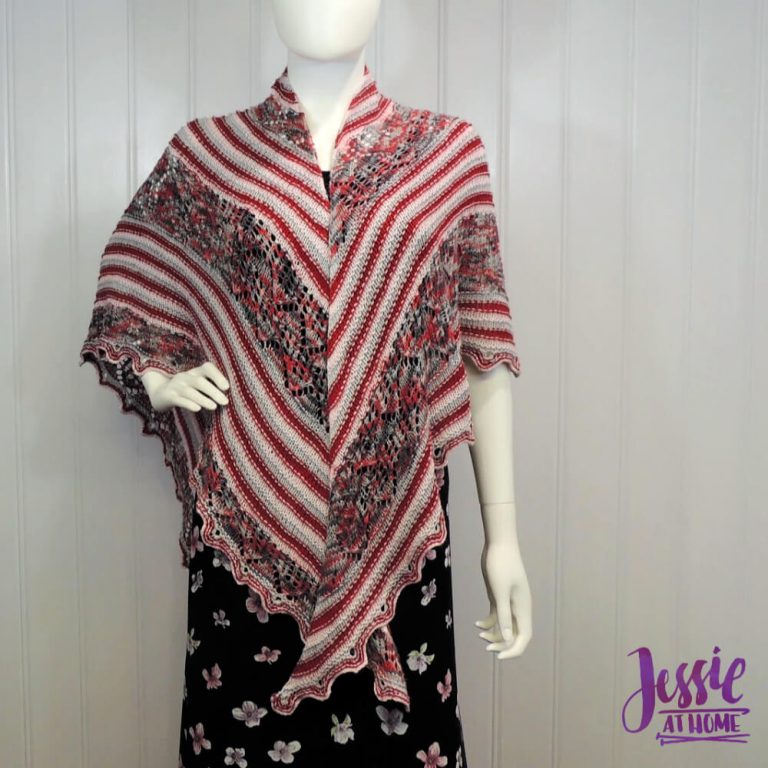 Fall Houses Lace Shawl - A beautiful knit pattern with beautiful yarn!