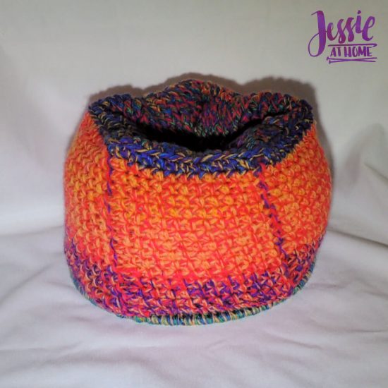 Halloween Basket Crochet Pattern by Jessie At Home - inside out