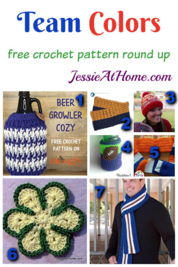 Team Colors free crochet pattern round up from Jessie At Home