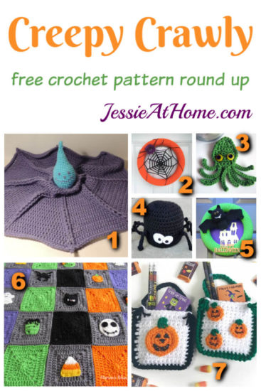 Creepy Crawly Crochet free crochet pattern round up from Jessie At Home