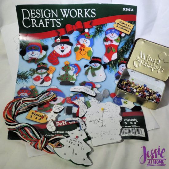 DIY Felt Ornament Kits review from Jessie At Home - Parts