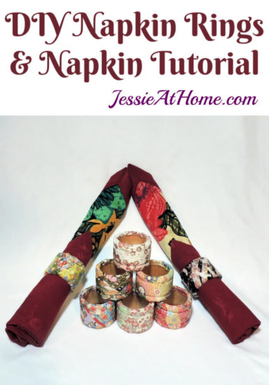DIY Napkin Rings and Napkin Tutorial by Jessie At Home
