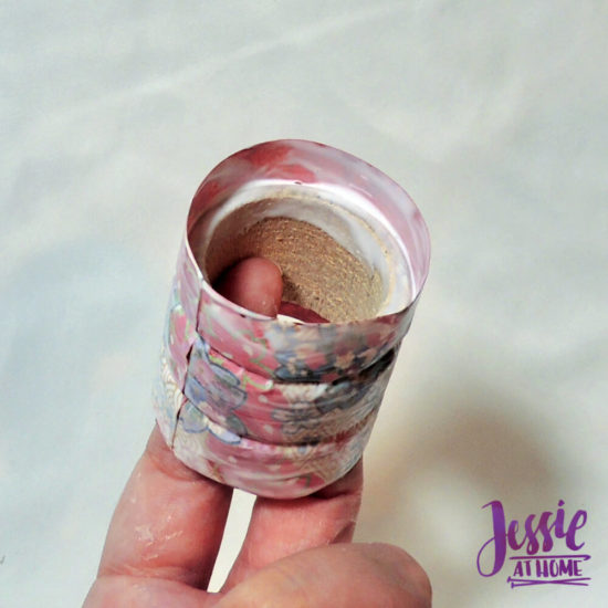 DIY Napkin Rings and Napkin Tutorial by Jessie At Home - Mod Podge overlap