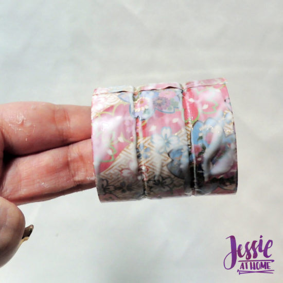 DIY Napkin Rings and Napkin Tutorial by Jessie At Home - press in groves