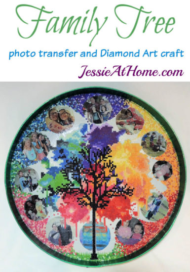Family Tree photo transfer and Diamond Art craft by Jessie At Home