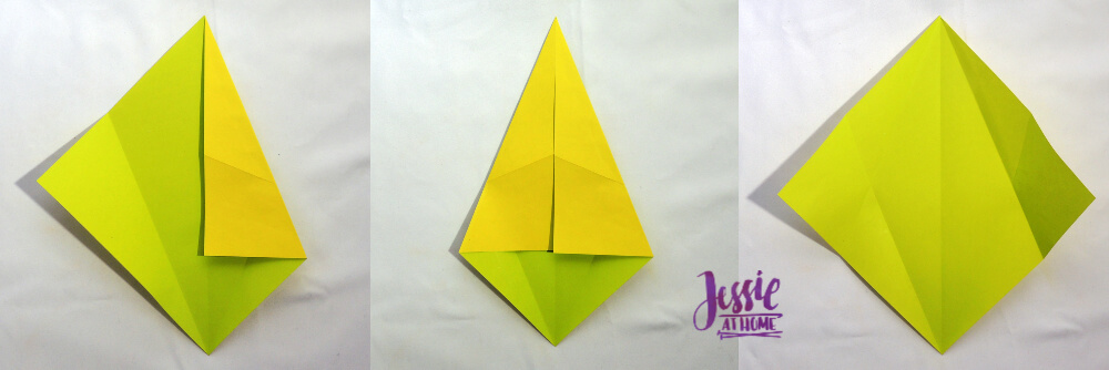 Origami Fish Base Tutorial by Jessie At Home - Step 2