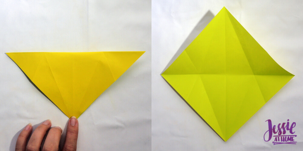 Origami Fish Base Tutorial by Jessie At Home - Step 3