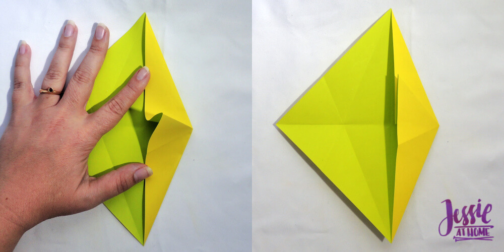 Origami Fish Base Tutorial by Jessie At Home - Step 4