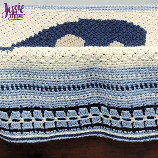 Vintage Style Crochet Afghan - Dancing Mushroom Blanket Pattern by Jessie At Home - 3