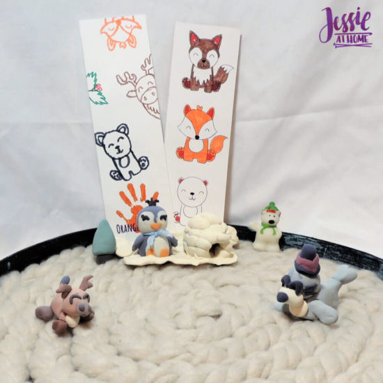 Arctitc Friends Orange Art Box Projects from Jessie At Home- Arctic Scene