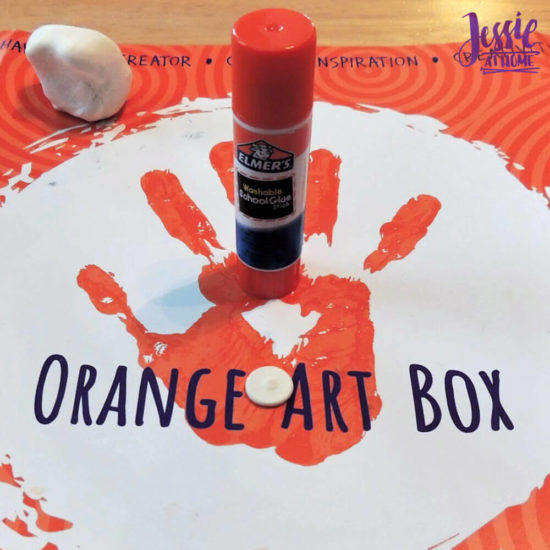 Arctitc Friends Orange Art Box Projects from Jessie At Home - Round Disk Of Clay