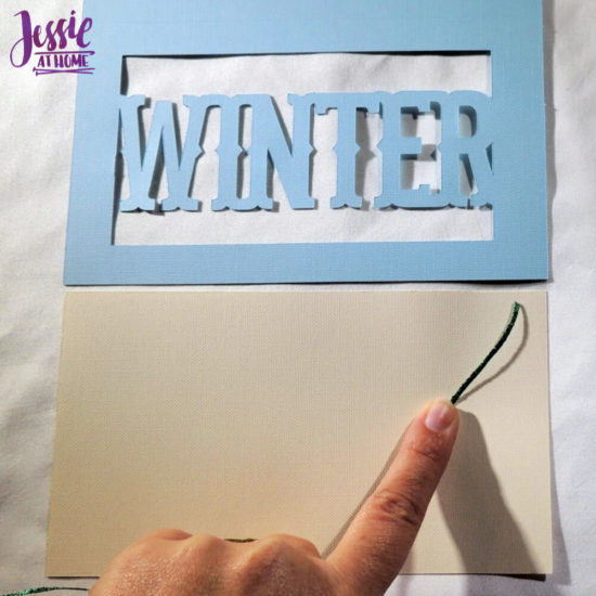 Iron-on Thread Layered Cards tutorial by Jessie At Home - cut thread