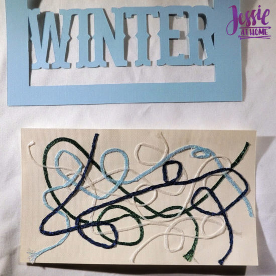 Iron-on Thread Layered Cards tutorial by Jessie At Home - scribbled thread