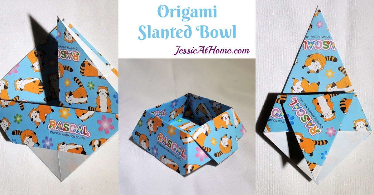 Origami Slanted Bowl Tutorial by Jessie At Home - Social