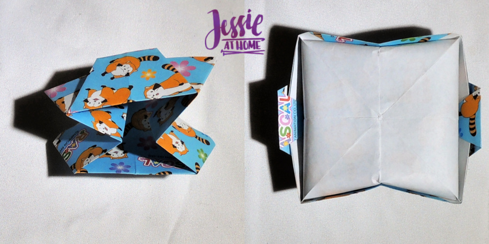 Origami Slanted Bowl Tutorial by Jessie At Home - Step 7