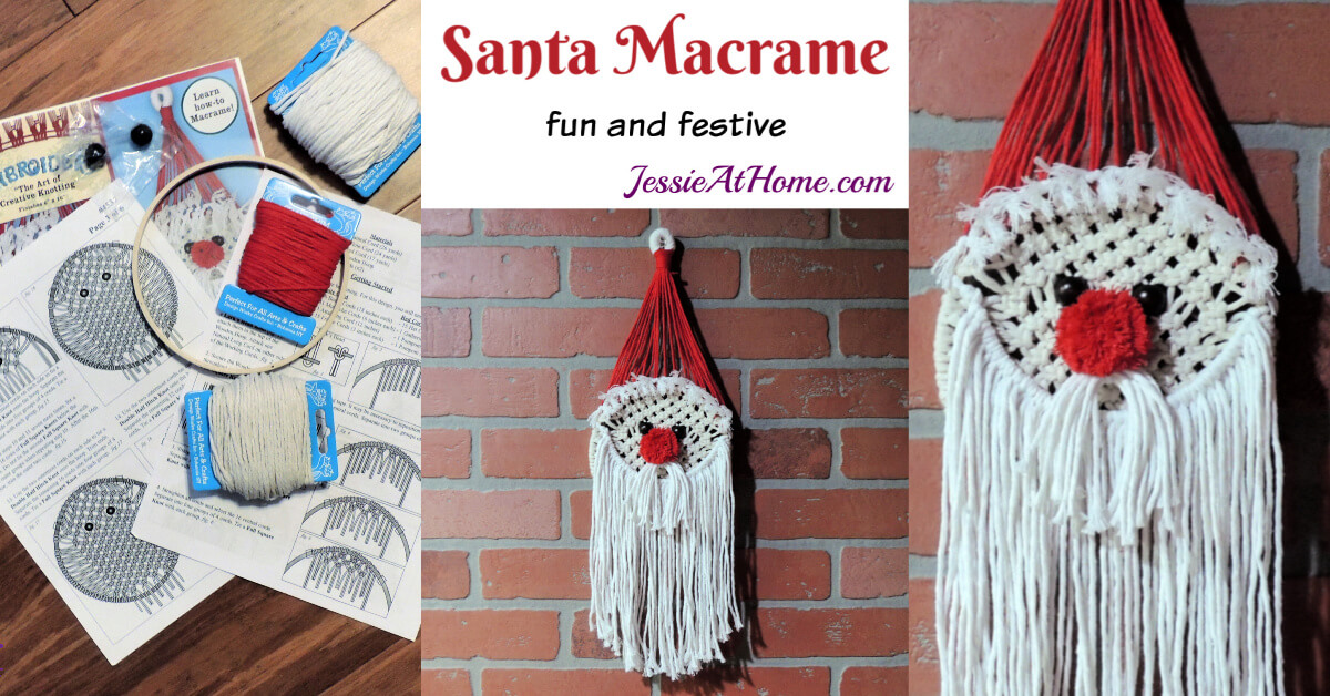 Santa Macrame Kit by Design Works – The Happy Cross Stitcher