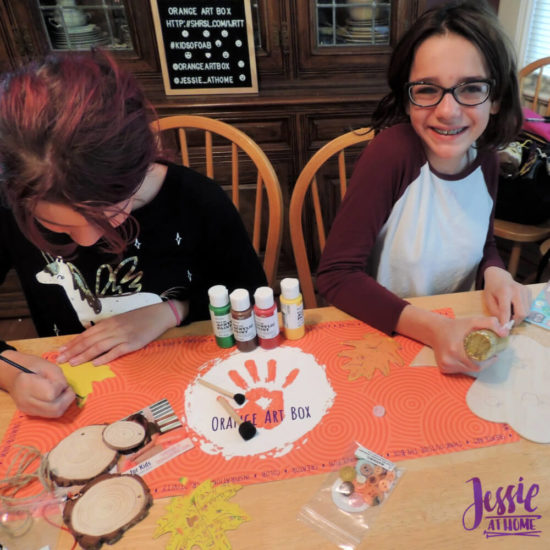 Woodland Kids Crafts - November Orange Art Box - Jessie At Home - Crafting Away