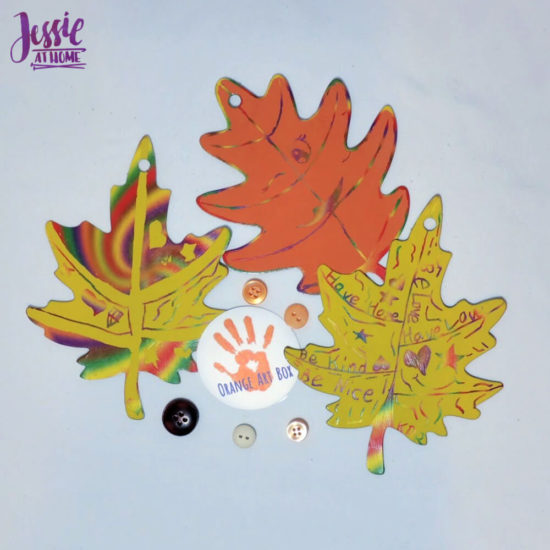 Woodland Kids Crafts - November Orange Art Box - Jessie At Home - Pretty Leaves