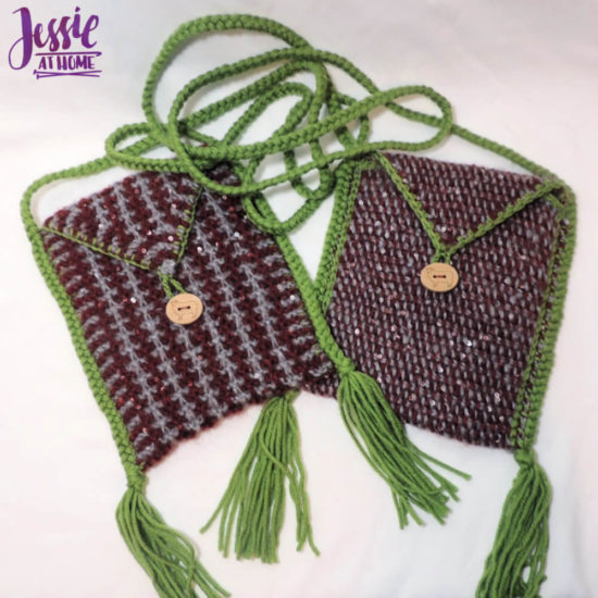 Quick Little Bags - Knit and Tunisian Patterns by Jessie At Home - 5