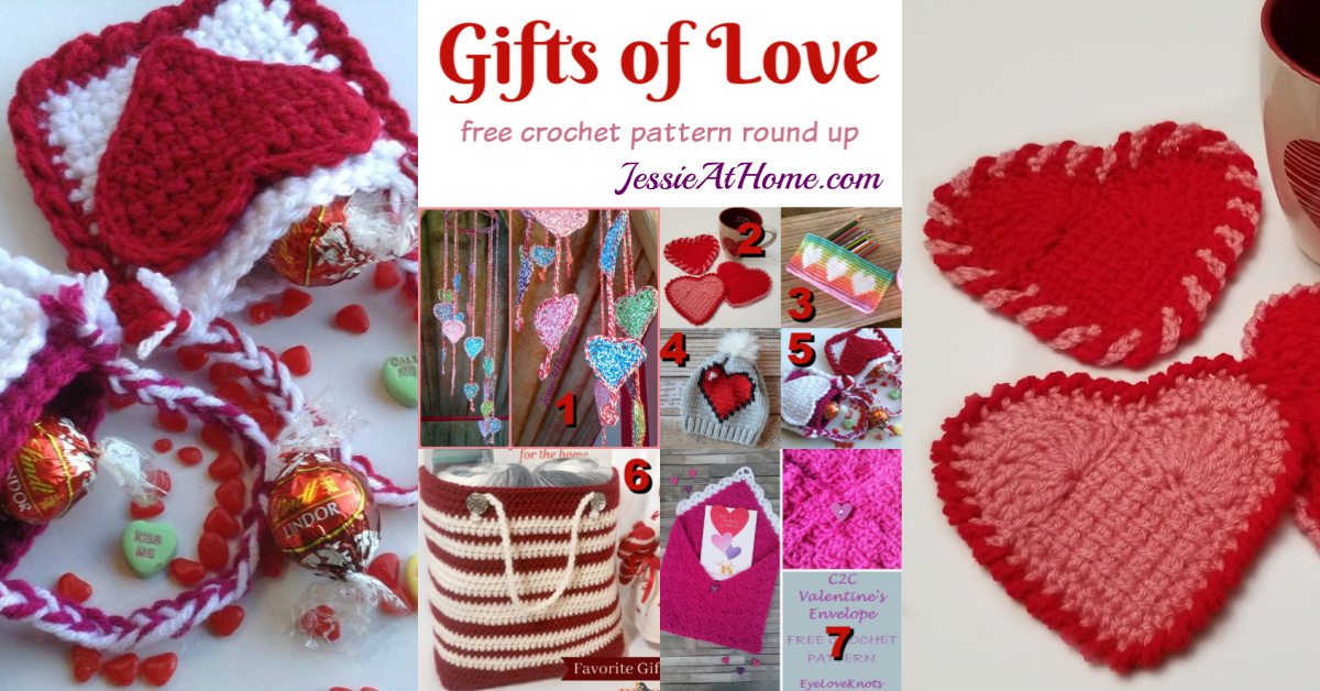 Cable Heart Gift Bag Tutorial - moogly