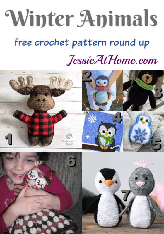 Winter Animals to crochet -Rawrrr the winter away! - Jessie At Home