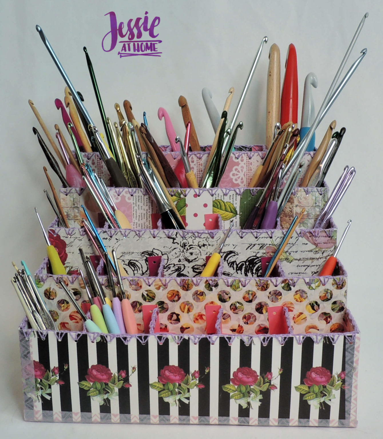 Crochet Hook Organizer Cricut tutorial Jessie At Home