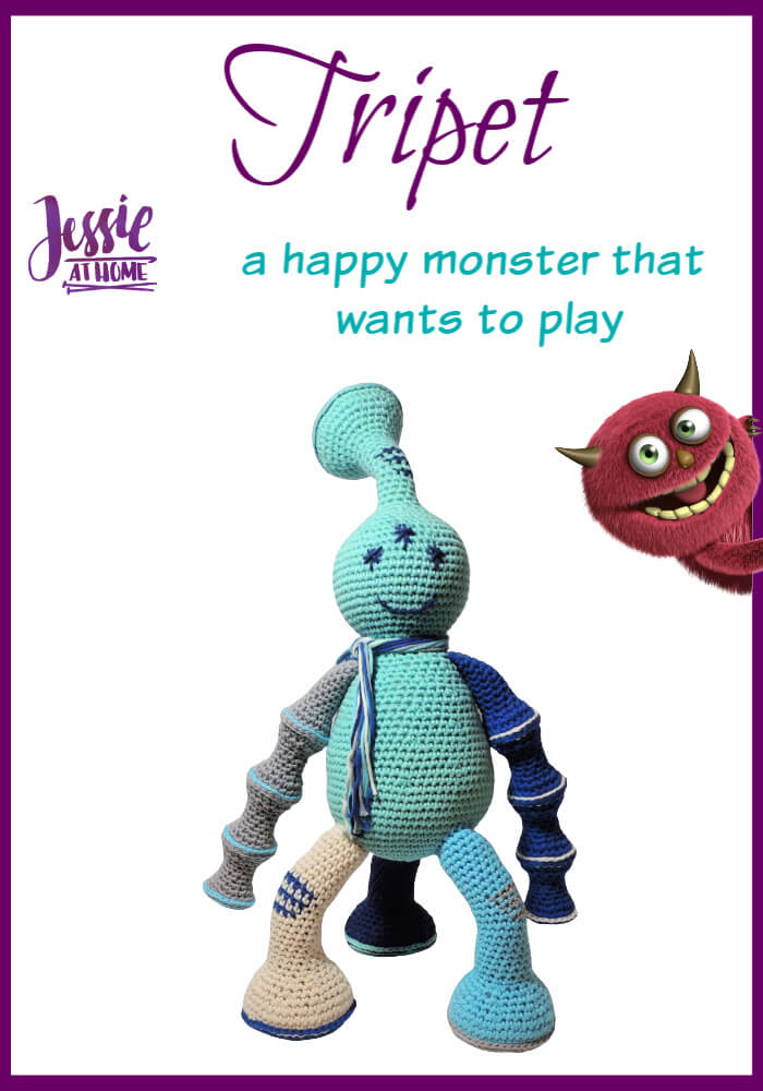 Tripet - a happy monster that wants to play - Jessie At Home