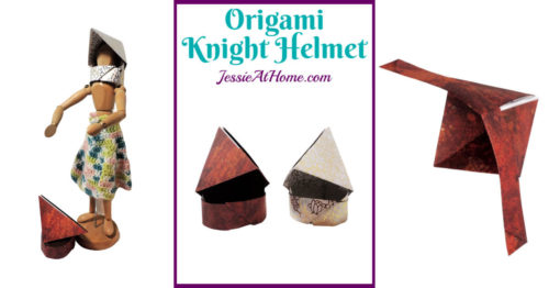 Origami Knight Helmet Tutorial by Jessie At Home - Social