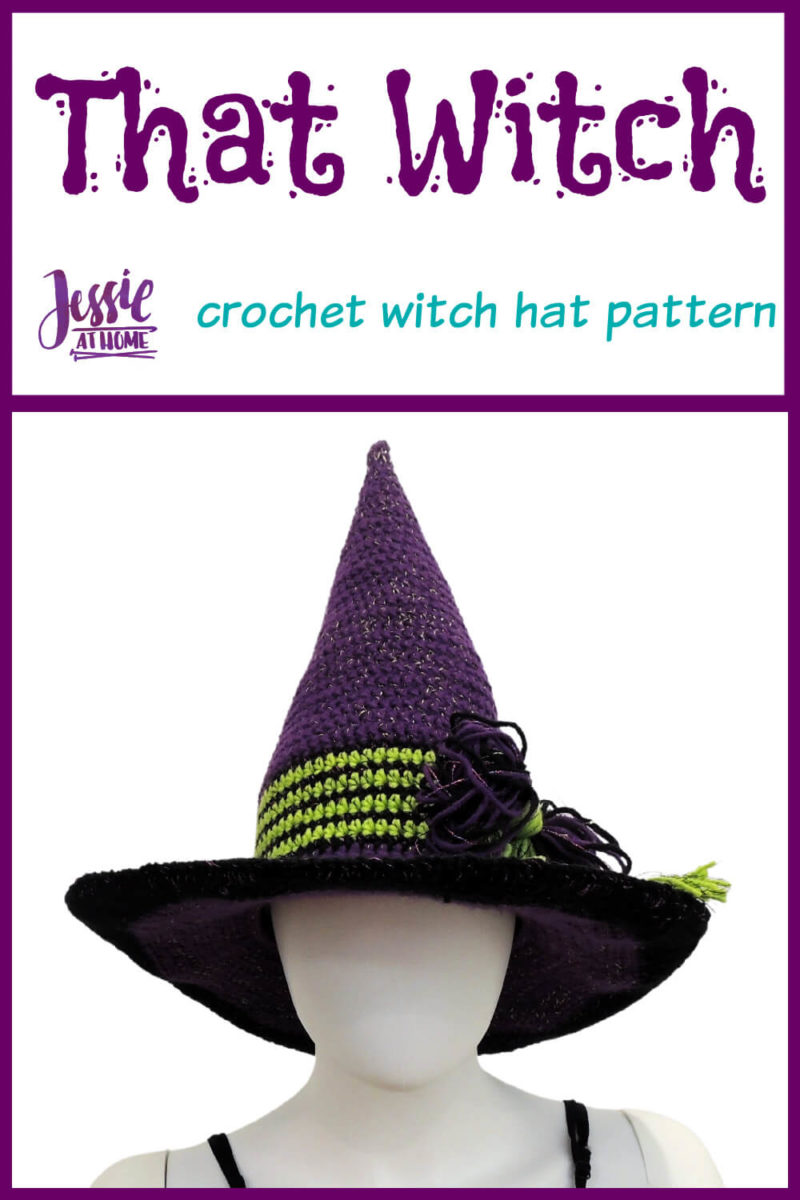 Crochet Witch Hat Free Crochet Pattern for the Whole Family Jessie At