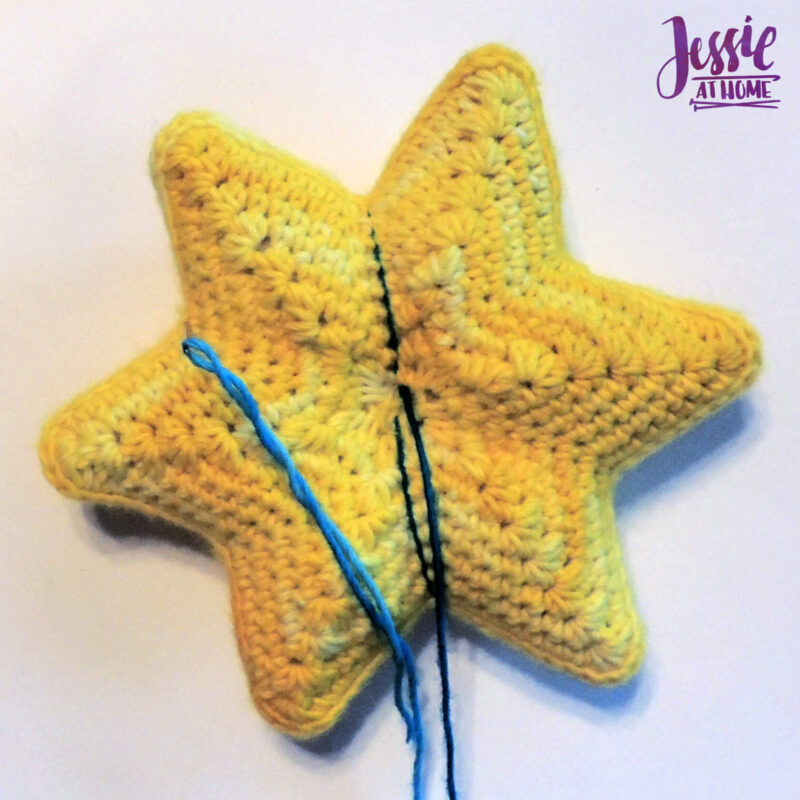 Crochet Holiday Star - festive décor - Jessie At Home