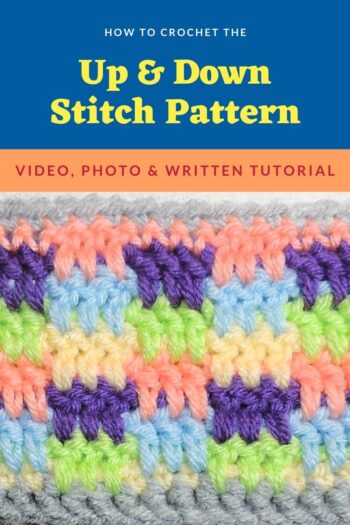 Up & Down Stitch - Stitchopedia Crochet Video Tutorial by Jessie At Home - Pin 3