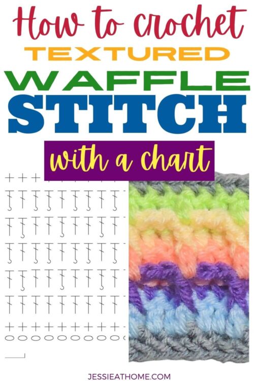 Learn To Crochet the Unique, Textured Waffle Stitch - Jessie At Home