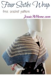 Four Sixths Wrap - free crochet pattern by Jessie At Home Four Sixths Wrap - free crochet pattern by Jessie At Home