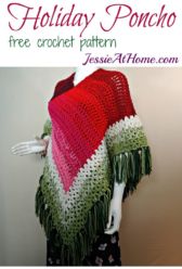 Holiday Poncho - free crochet pattern by Jessie At Home Holiday Poncho - free crochet pattern by Jessie At Home