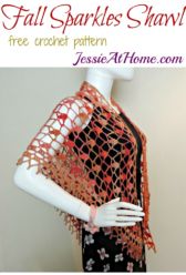 Fall Sparkles Shawl - free crochet pattern by Jessie At Home Fall Sparkles Shawl - free crochet pattern by Jessie At Home