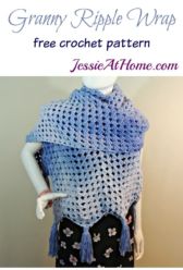 Granny Ripple Wrap free crochet pattern by Jessie At Home Granny Ripple Wrap free crochet pattern by Jessie At Home